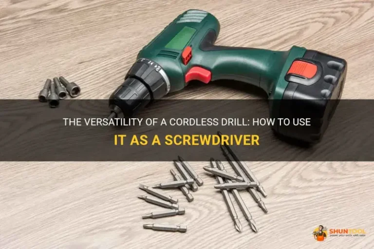 How to Use a Cordless Drill as a Screwdriver