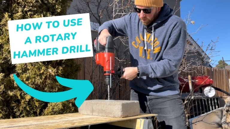 How to Use a Rotary Drill