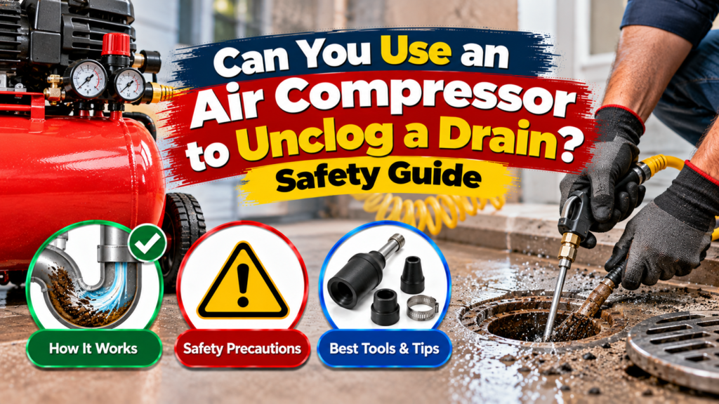 Can You Use an Air Compressor to Unclog a Drain? Safety Guide