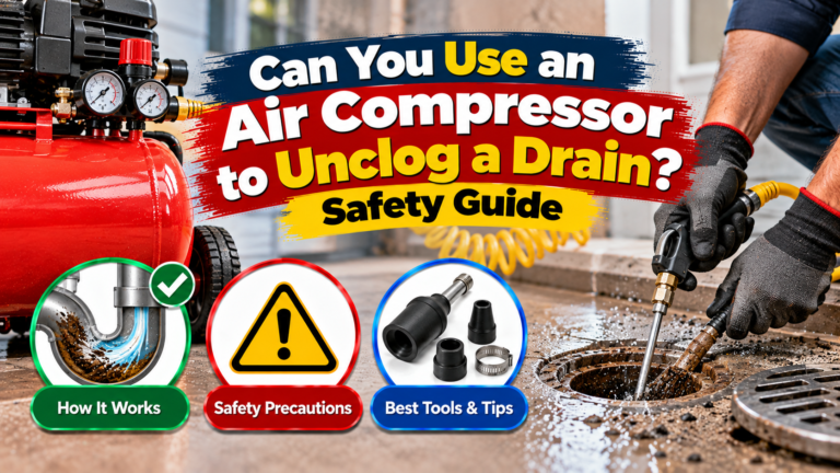 Can You Use an Air Compressor to Unclog a Drain? Safety Guide