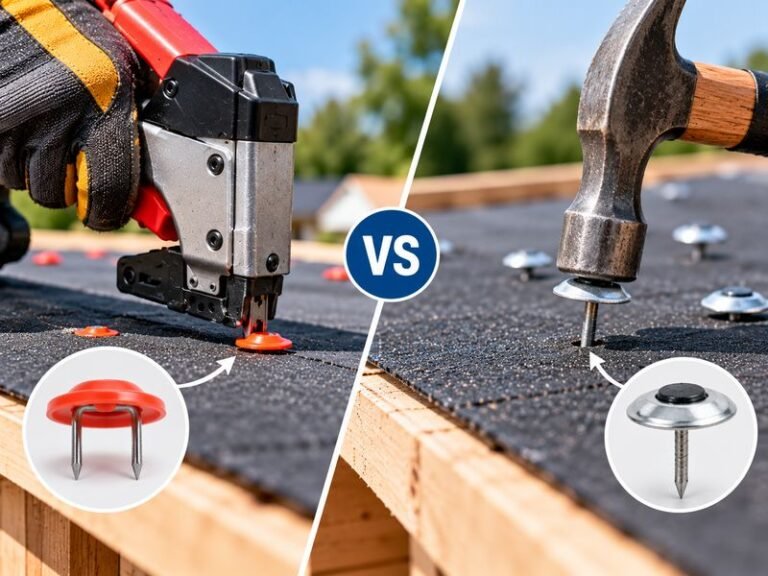 Are Staples or Cap Nails Better for Installing Roofing Felt?