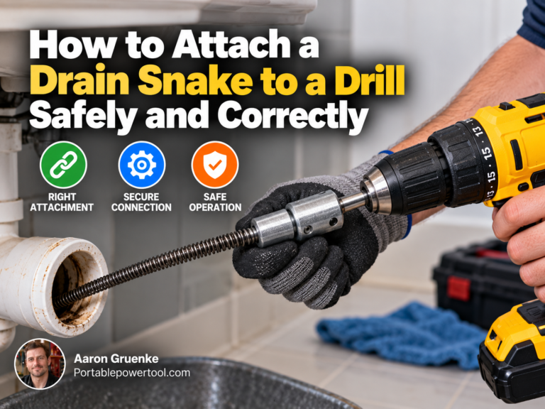 How to Attach a Drain Snake to a Drill Safely and Correctly