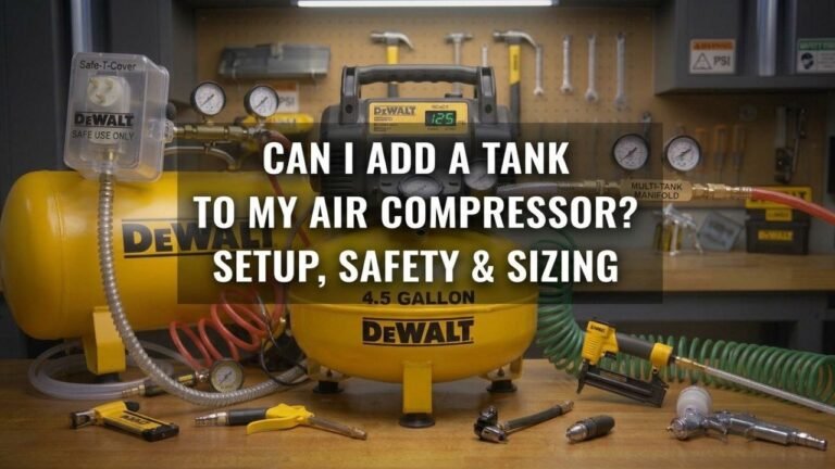 Can I Add a Tank to My Air Compressor? Setup, Safety & Sizing