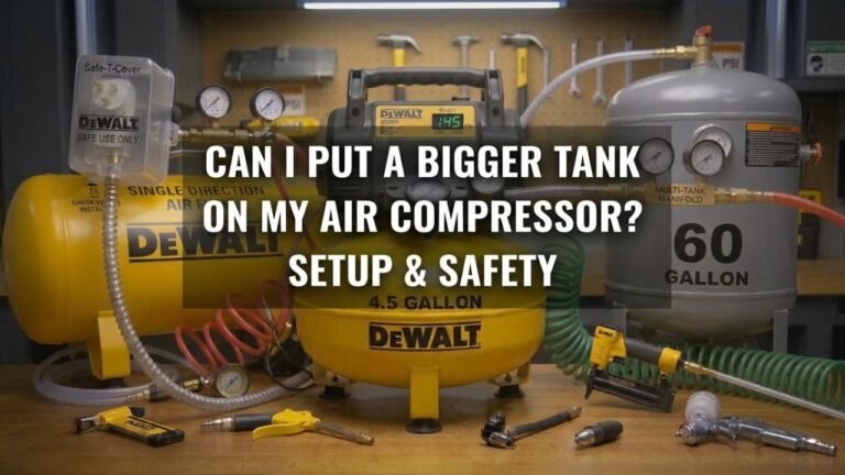 Can I Put a Bigger Tank on My Air Compressor? Setup & Safety