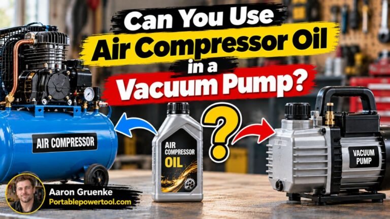 Can You Use Air Compressor Oil in a Vacuum Pump? Or Vice Versa
