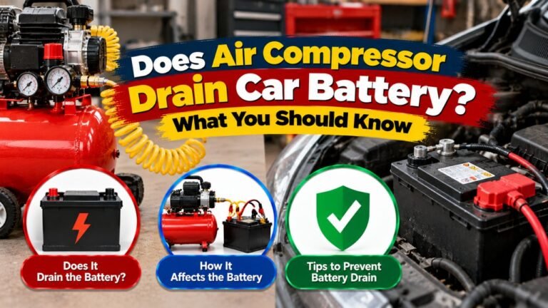 Does Air Compressor Drain Car Battery? What You Should Know