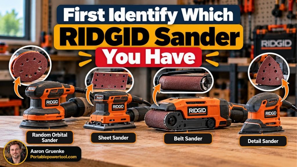 First Identify Which RIDGID Sander You Have