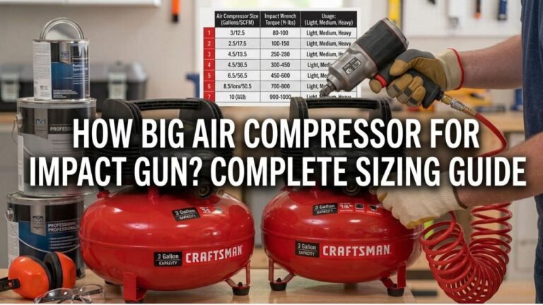 How Big Air Compressor for Impact Gun? Complete Sizing Guide