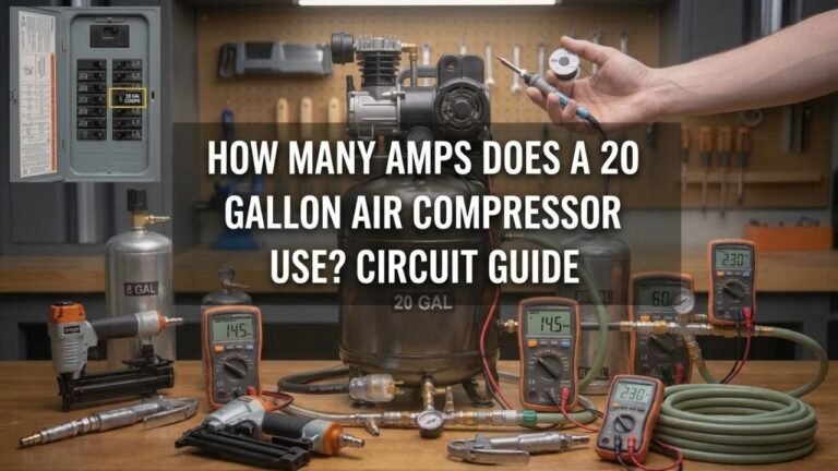 How Many Amps Does a 20 Gallon Air Compressor Use? Circuit Guide