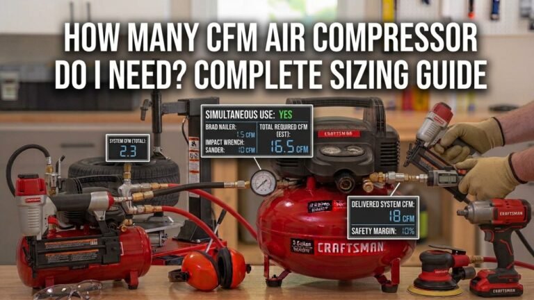 How Many CFM Air Compressor Do I Need? Complete Sizing Guide