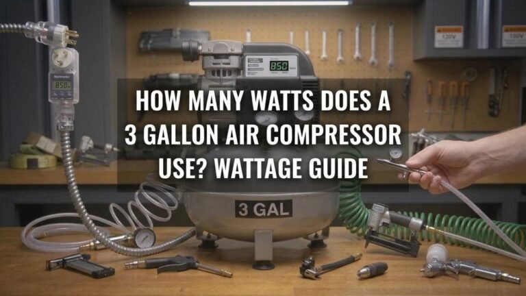 How Many Watts Does a 3 Gallon Air Compressor Use? Wattage Guide