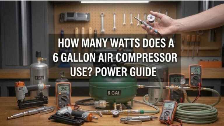 How Many Watts Does a 6 Gallon Air Compressor Use? Power Guide