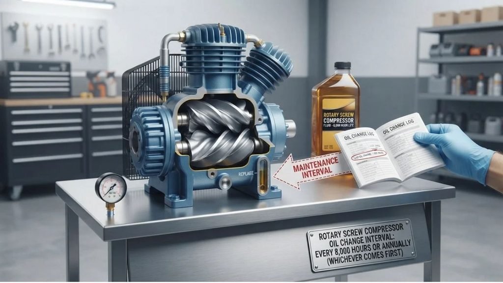 How Often Should You Change Oil in a Rotary Screw Compressor?