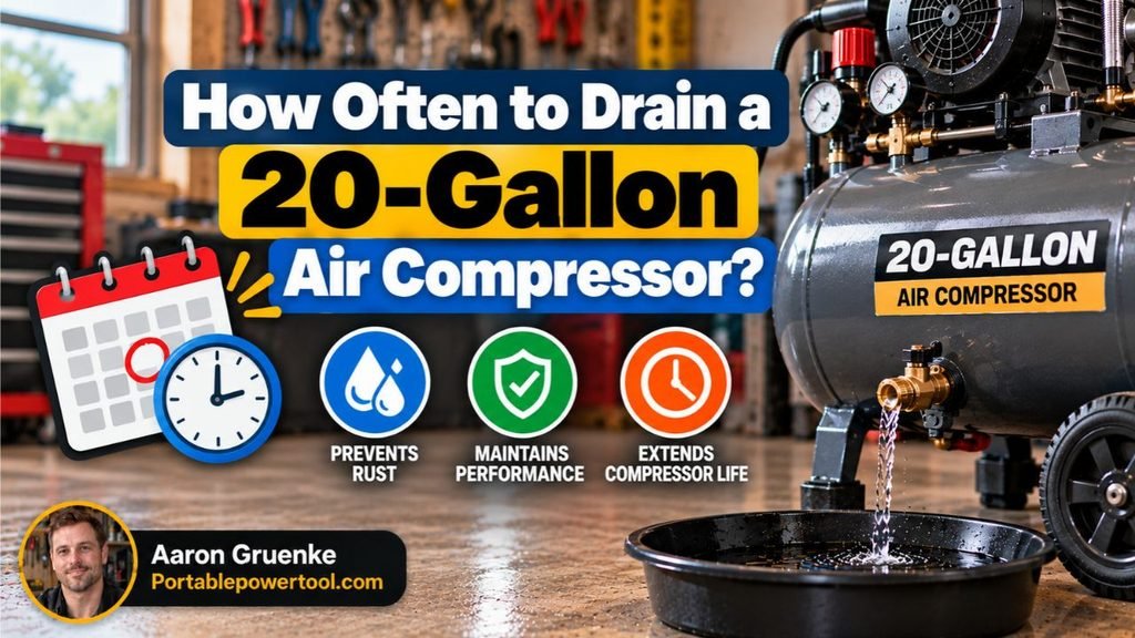 How Often to Drain a 20-Gallon Air Compressor