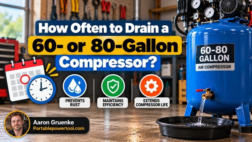 How Often to Drain a 60- or 80-Gallon Compressor