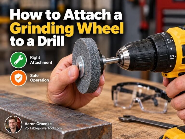 How to Attach a Grinding Wheel to a Drill Safely and Correctly