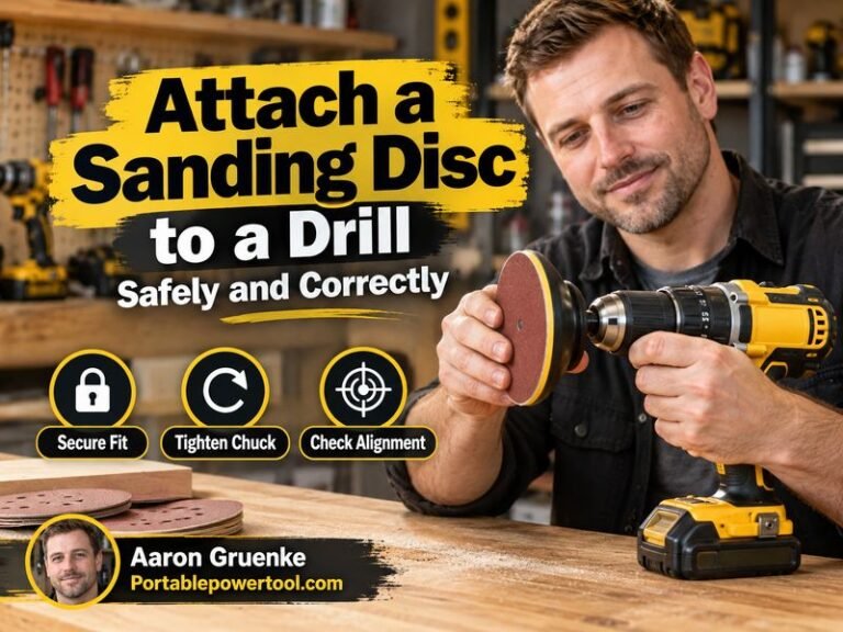 How to Attach a Sanding Disc to a Drill Safely and Correctly
