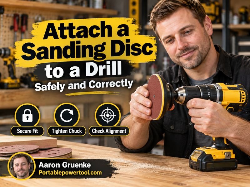 How to Attach a Sanding Disc to a Drill Safely and Correctly