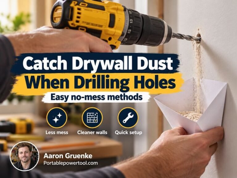 How to Catch Drywall Dust When Drilling Holes Without a Mess