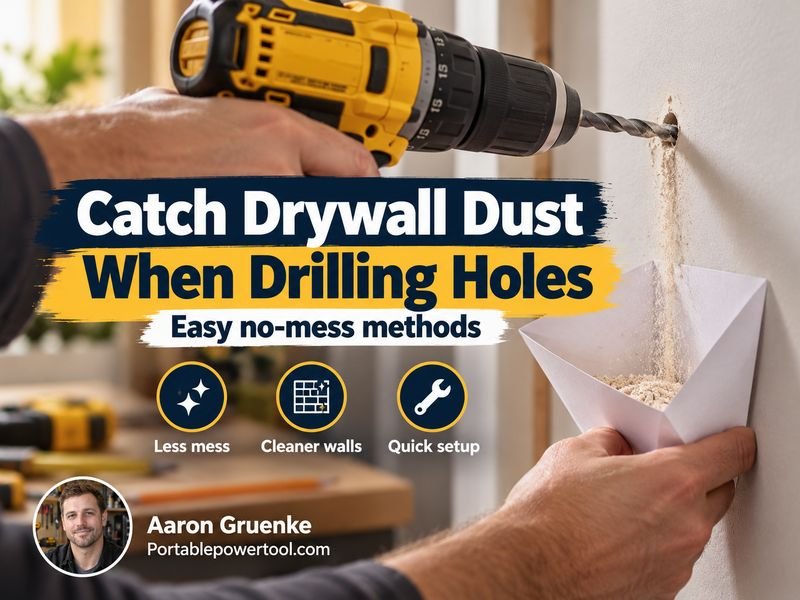 How to Catch Drywall Dust When Drilling Holes Without a Mess