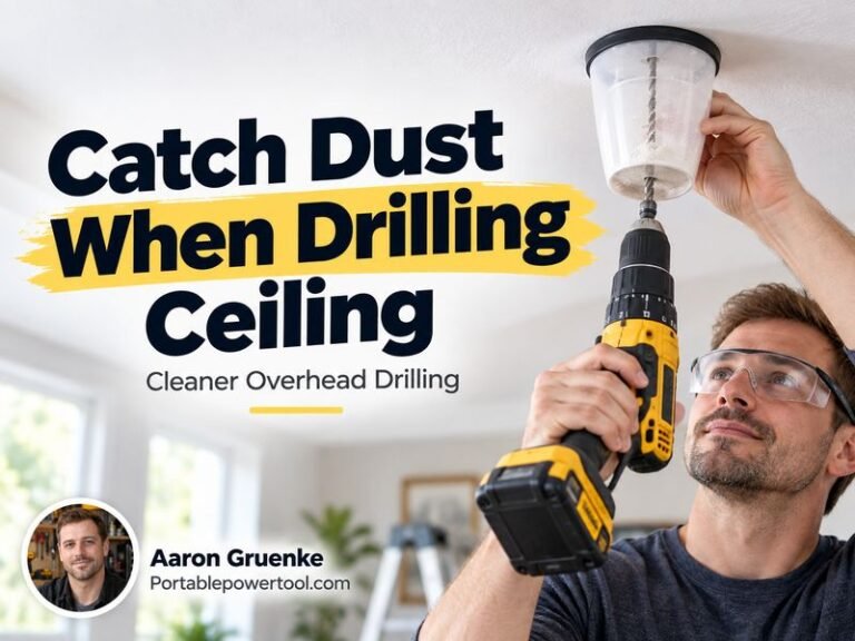 How to Catch Dust When Drilling Ceiling Without Making a Mess