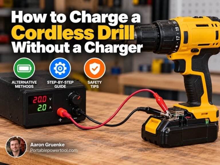 How to Charge a Cordless Drill Without a Charger Safely