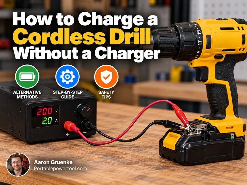 How to Charge a Cordless Drill Without a Charger Safely