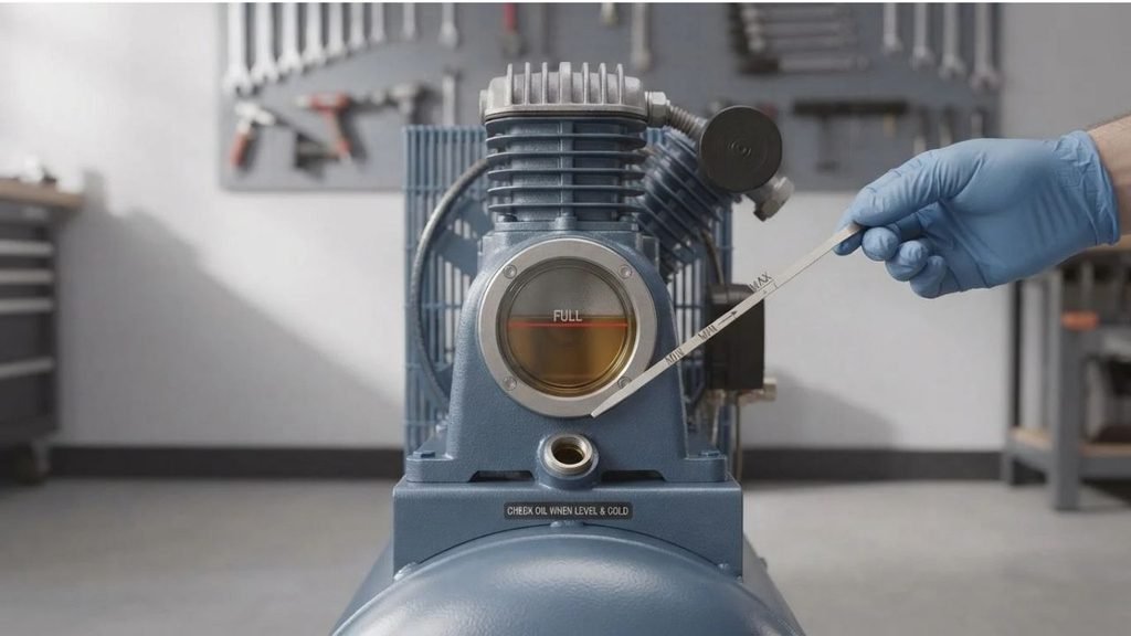 How to Check Air Compressor Oil Level Correctly