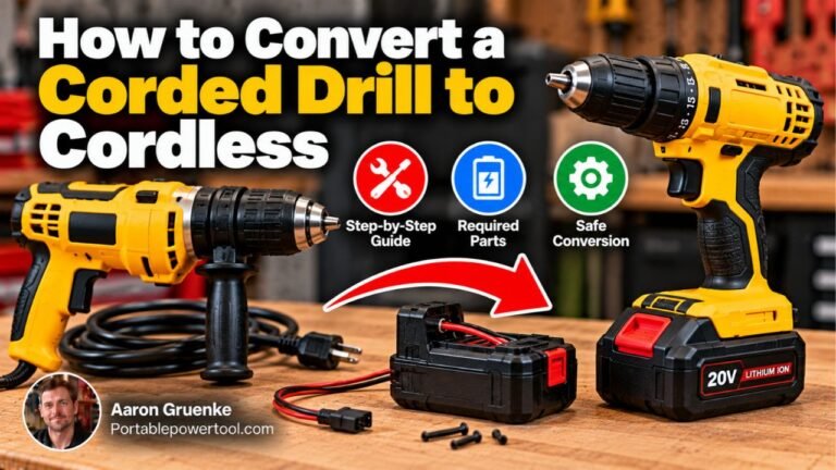 How to Convert a Corded Drill to Cordless Safely at Home