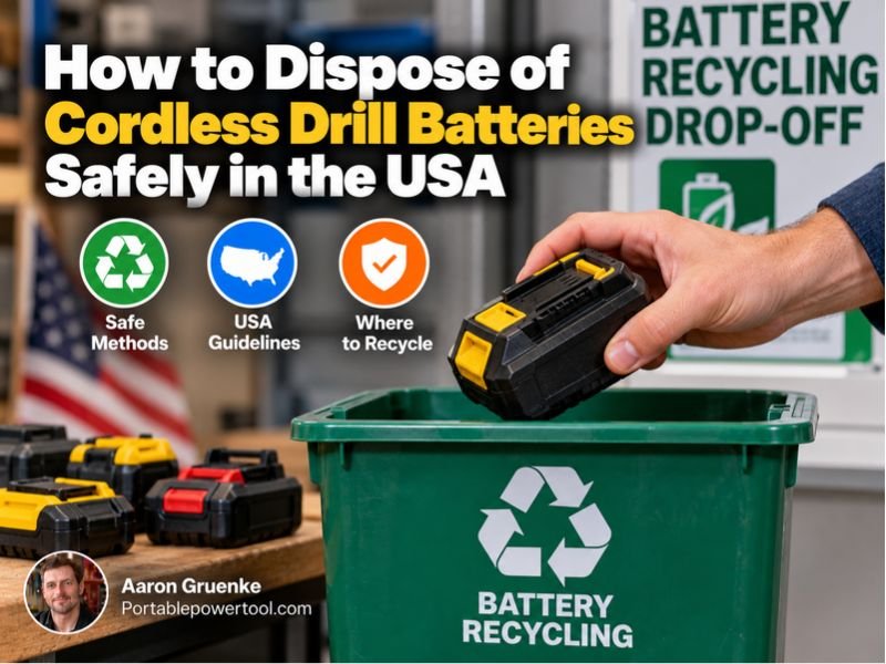 How to Dispose of Cordless Drill Batteries Safely in the USA