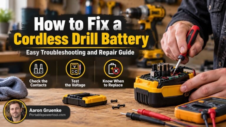 How to Fix a Cordless Drill Battery: Safe Troubleshooting Guide