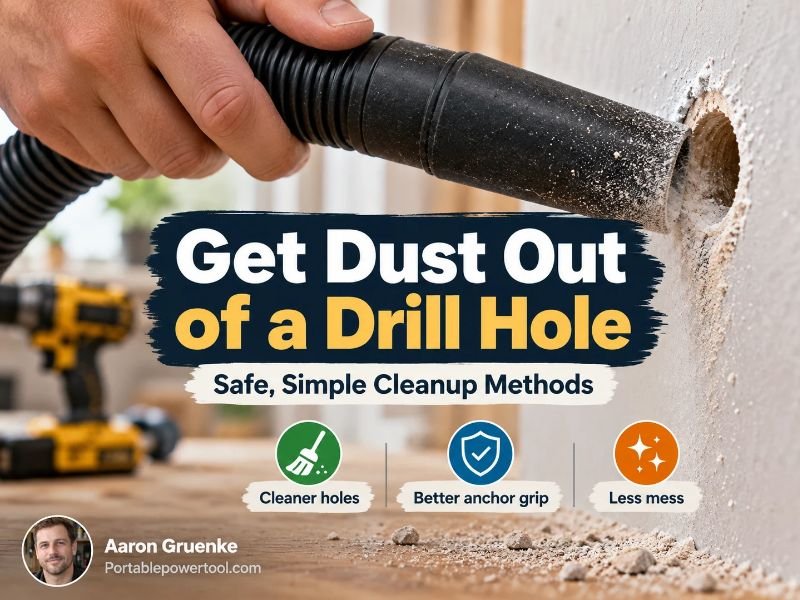How to Get Dust Out of Drill Hole Safely and Effectively