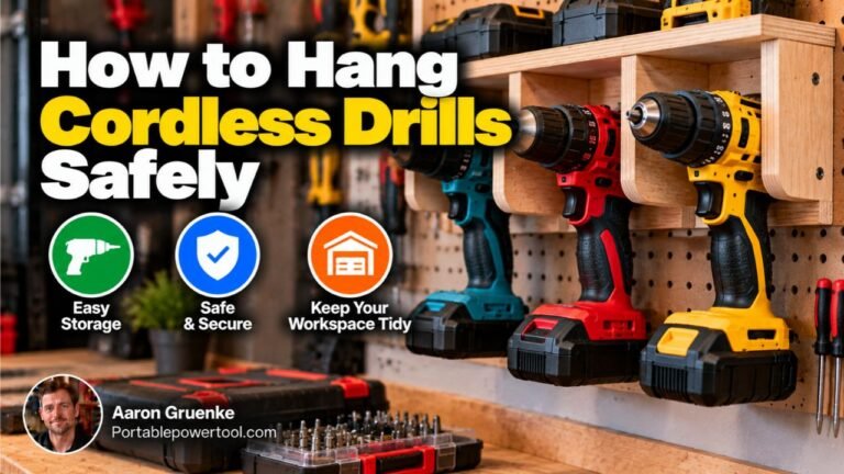 How to Hang Cordless Drills: Safe and Easy Storage Ideas