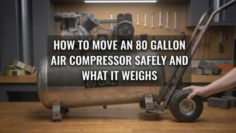 How to Move an 80 Gallon Air Compressor Safely and What It Weighs