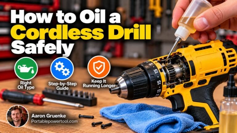 How to Oil a Cordless Drill Safely: Simple Maintenance Guide