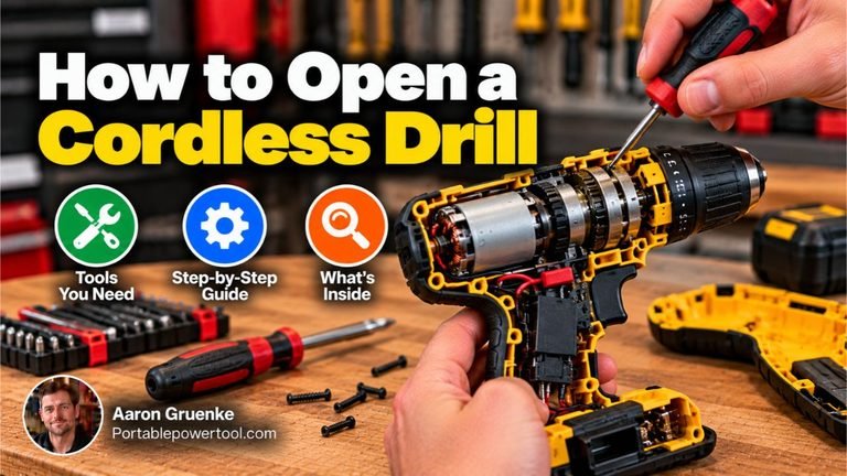 How to Open a Cordless Drill
