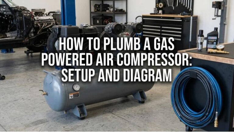 How to Plumb a Gas Powered Air Compressor: Setup and Diagram