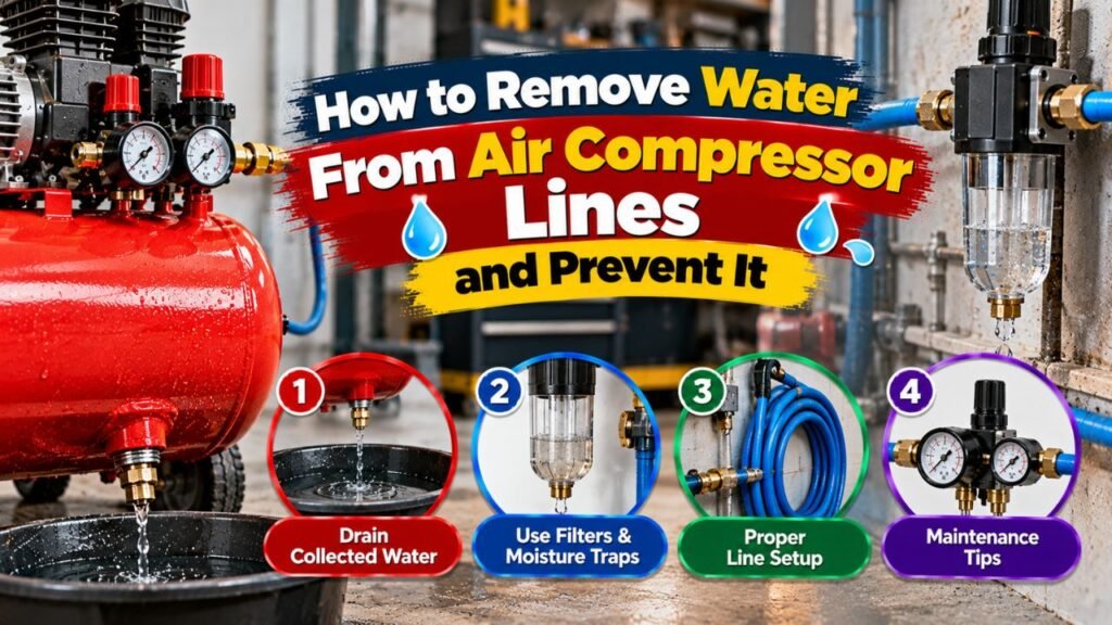 How to Remove Water From Air Compressor Lines and Prevent It