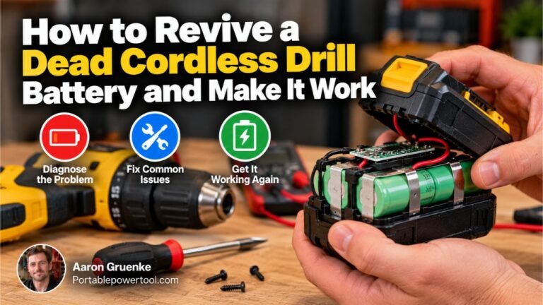 How to Revive a Dead Cordless Drill Battery and Make It Work