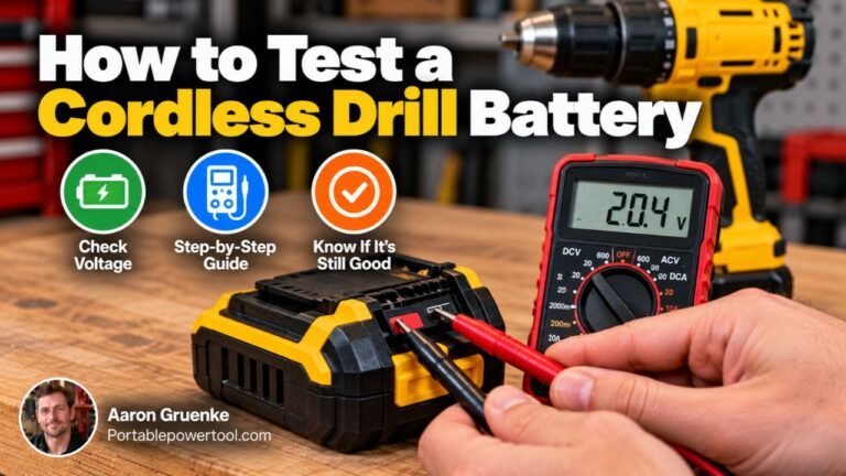 How to Test a Cordless Drill Battery