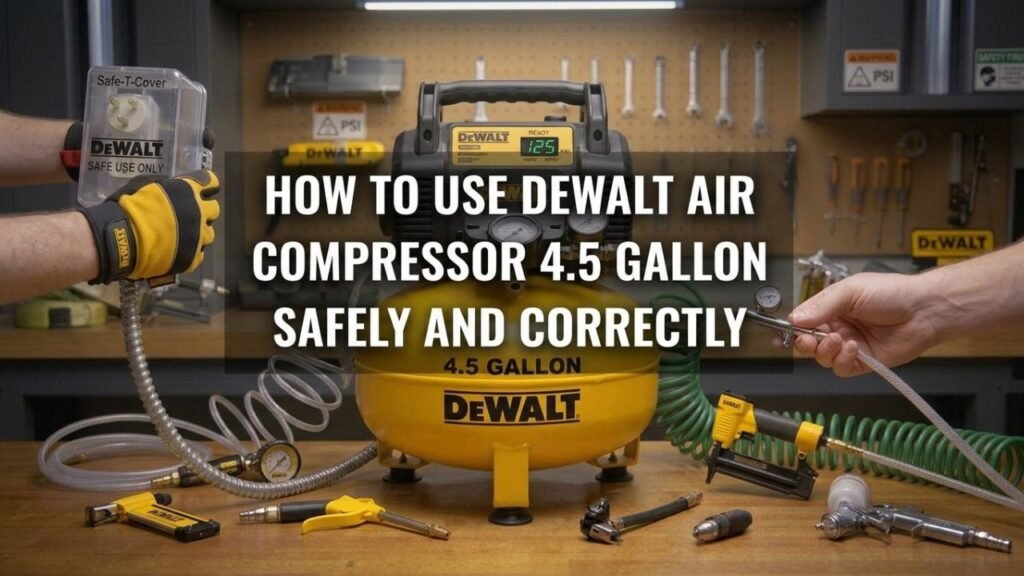 How to Use DeWalt Air Compressor 4.5 Gallon Safely and Correctly