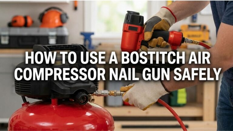How to Use a Bostitch Air Compressor Nail Gun Safely