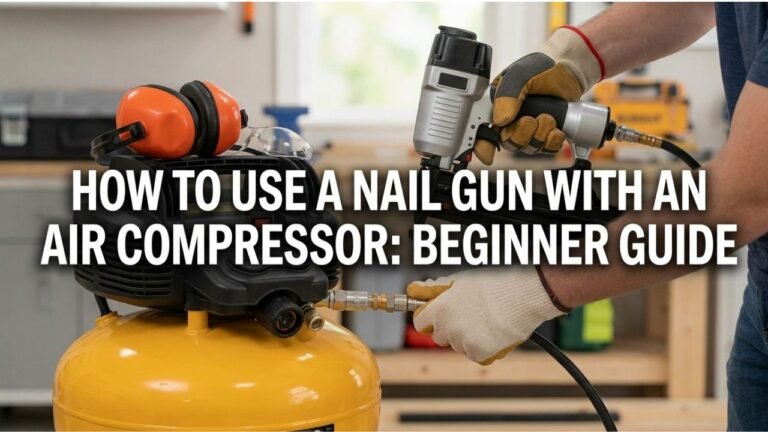 How to Use a Nail Gun With an Air Compressor: Beginner Guide