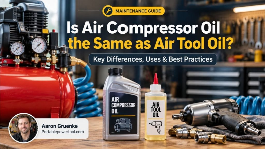 Is Air Compressor Oil the Same as Air Tool Oil?