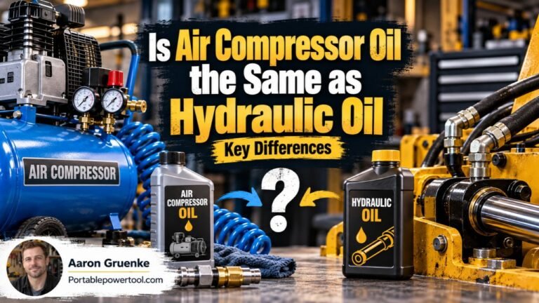 Is Air Compressor Oil the Same as Hydraulic Oil? Key Differences