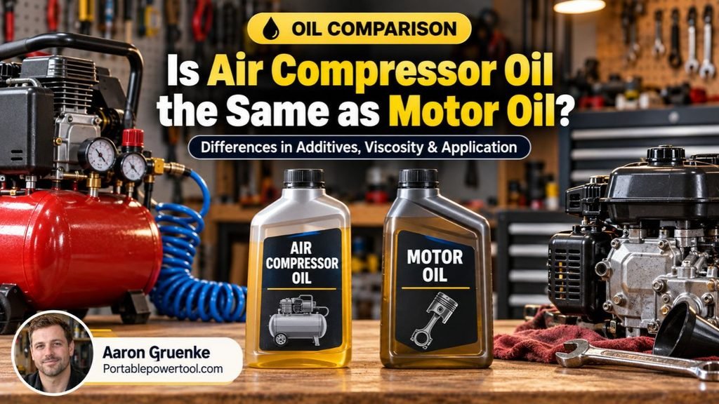 Is Air Compressor Oil the Same as Motor Oil?