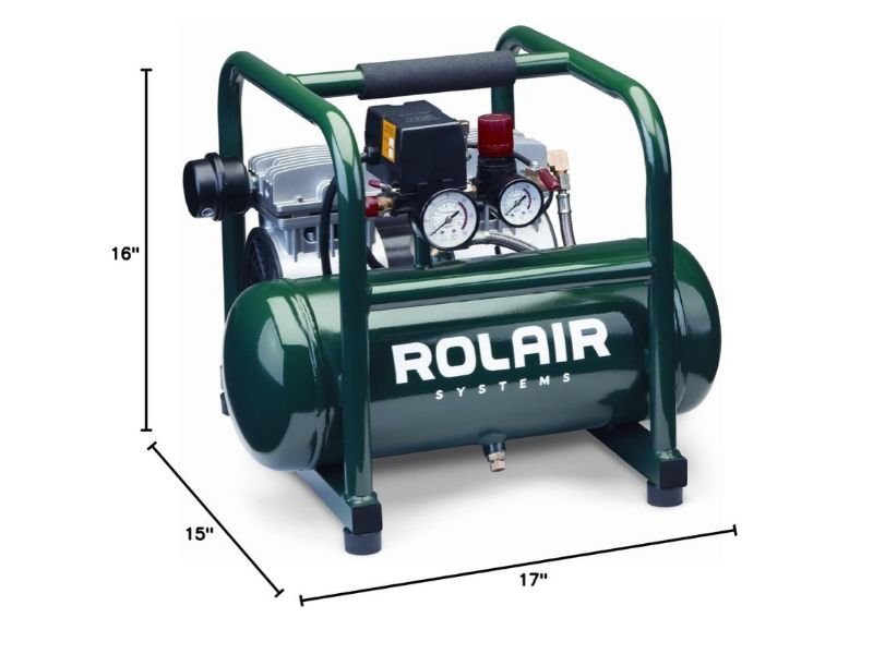 Rolair JC10 Performance With Finish Nailers. Finish carpentry is one of the best applications for the Rolair JC10.