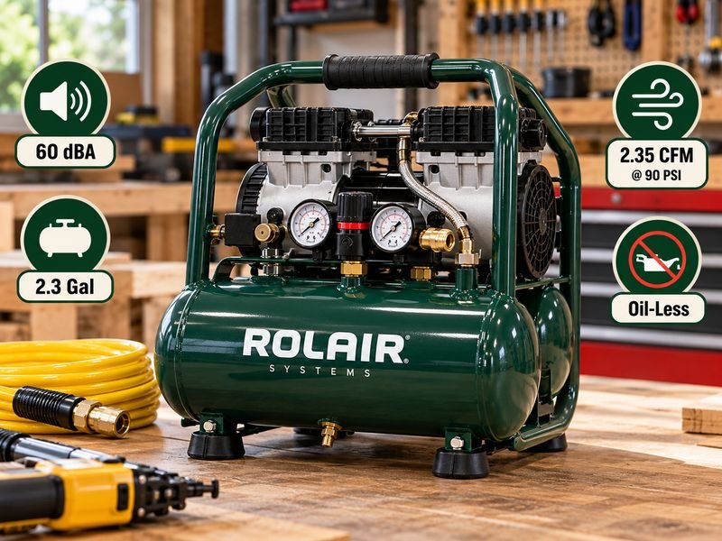 Rolair JC10 Review: Super-Quiet Portable Air Compressor