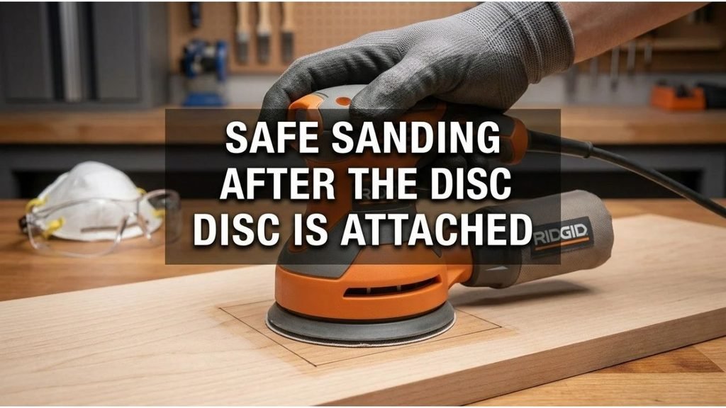 Safe Sanding After the Disc Is Attached