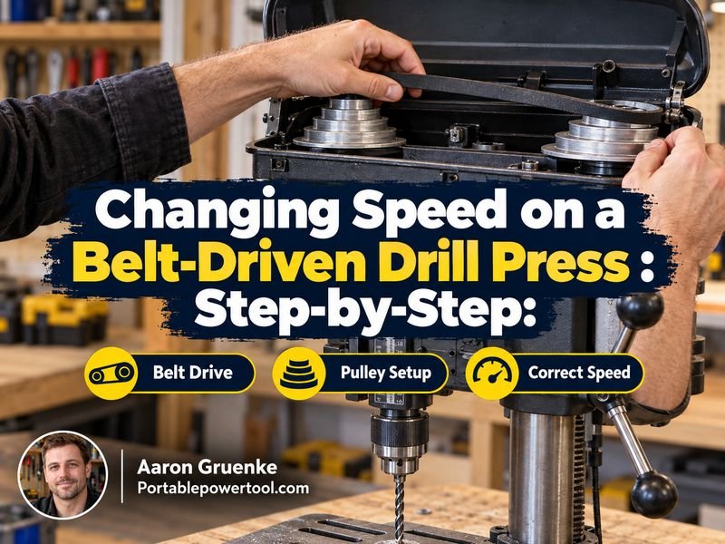 Step-by-Step: Changing Speed on a Belt-Driven Drill Press